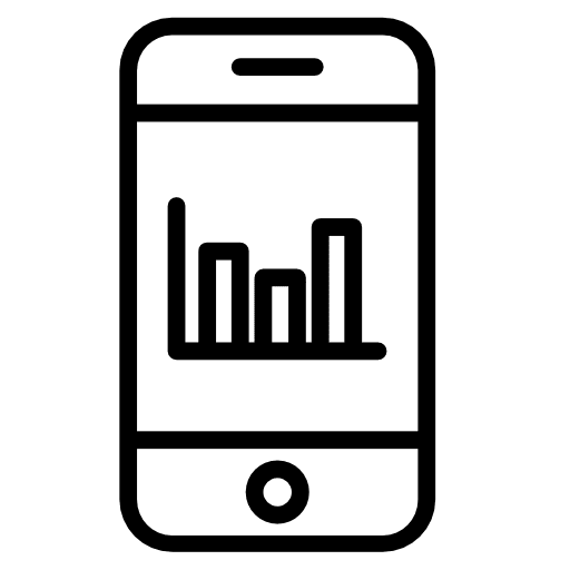 Analytics analytics technology cellphone icon