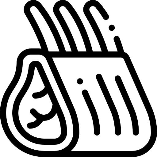 Chop food animals steak icon