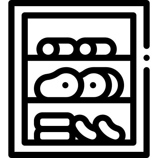 Fridge refrigerated display butcher icon