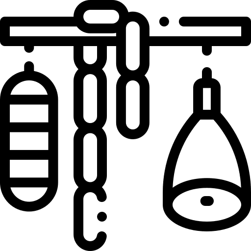 Ham hang salami sausage icon