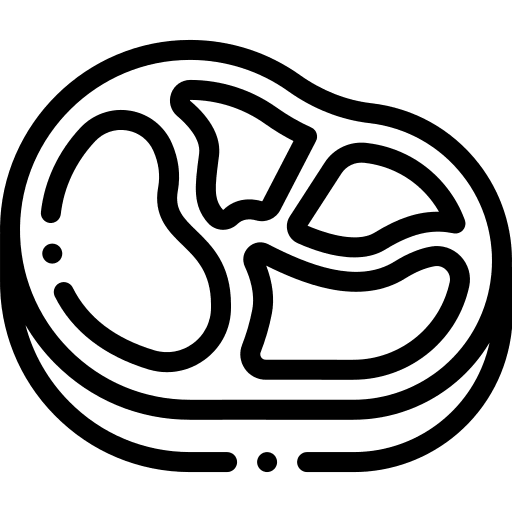 Steak hobbies and free time food and restaurant proteins icon