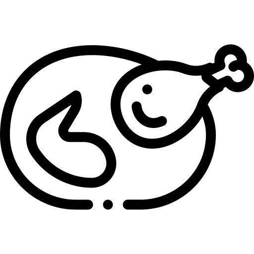 Chicken chicken leg meal food icon