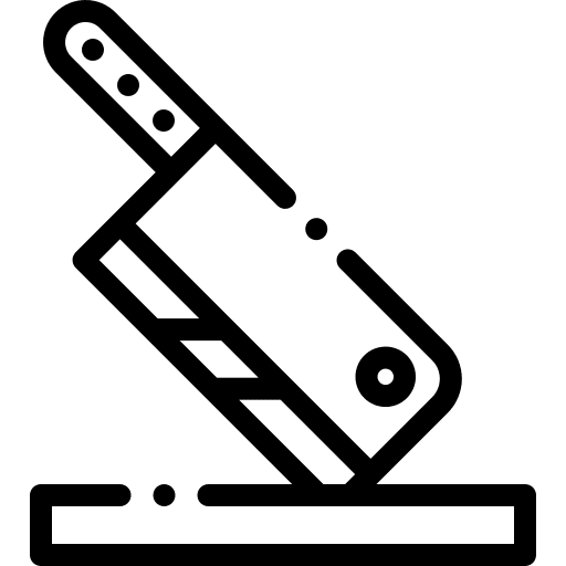 Knife kitchen pack knife cleaver icon