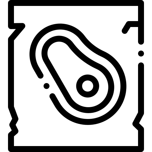 Meat packaging paper meat icon