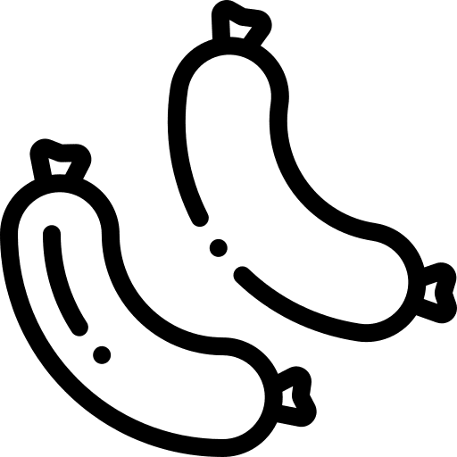 Sausage sausage meat food and restaurant icon