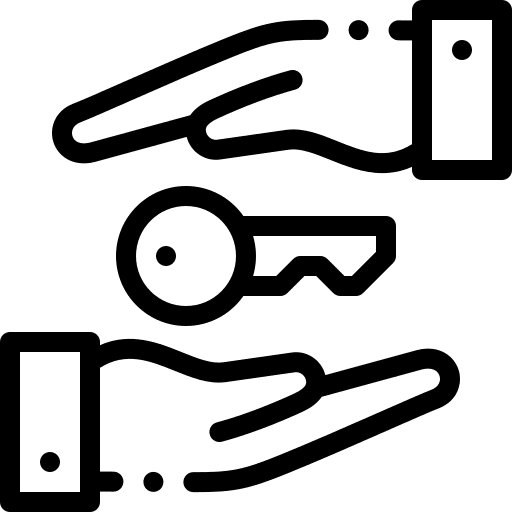 Key insurance buildings lease icon