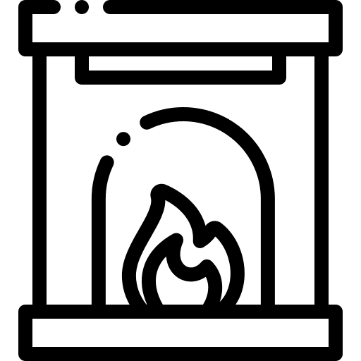 Fireplace warm winter fireplace icon