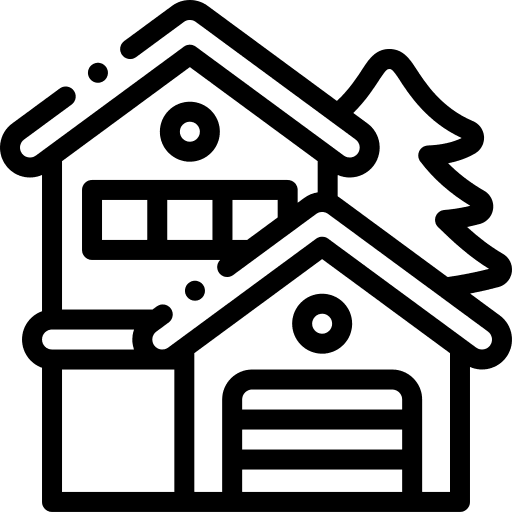 Real estate buildings property house icon