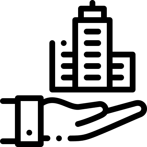 Real estate hands and gestures property real estate icon