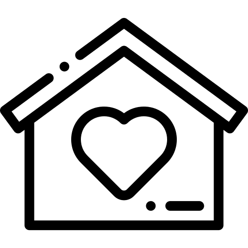 Real estate house love architecture and city icon