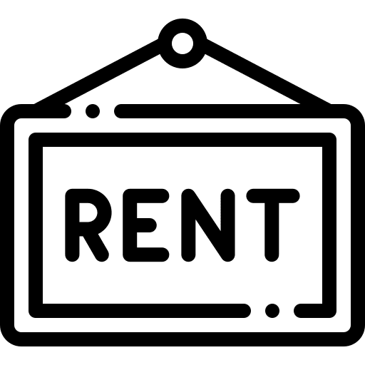 Rent signal signs lease icon