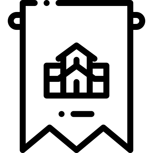 Banner construction real estate house icon