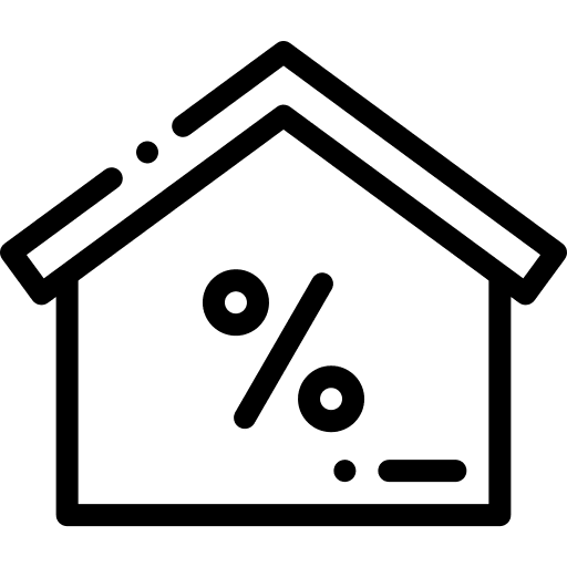 Discount house construction percentage icon