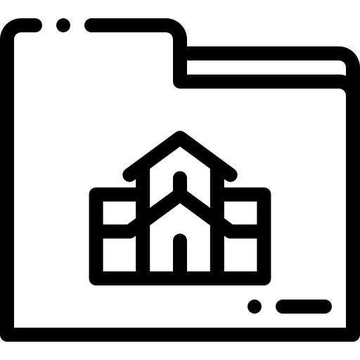 Folder art and design buildings architecture icon