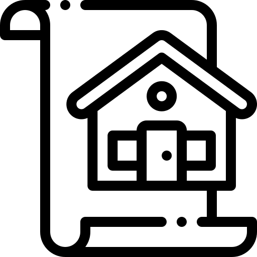 Paper house paper files and folders icon