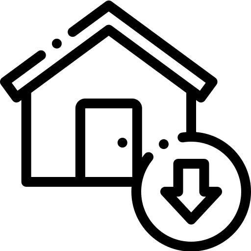 Real estate property buildings house icon