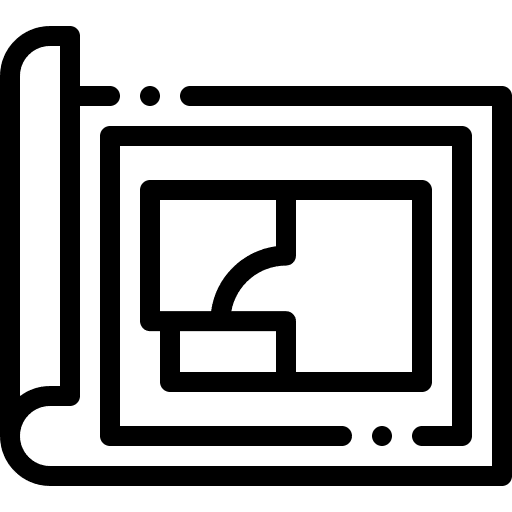 Blueprint buildings map plant icon