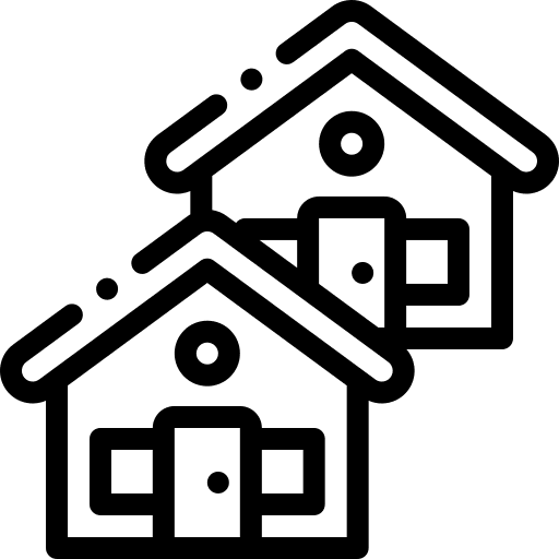 Real estate real estate house architecture and city icon