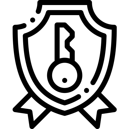 Shield defense secure protection icon