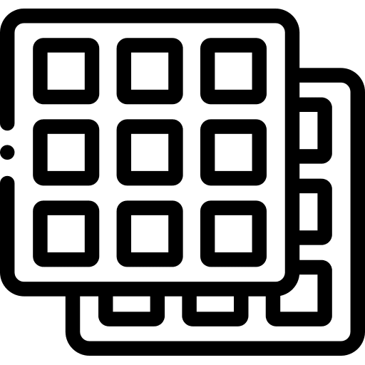 Waffles dessert bakery waffles icon