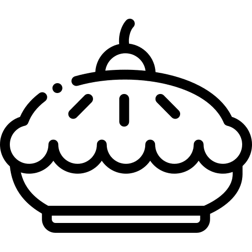 Cherry pie dessert baker cherry icon