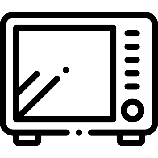 Microwave heating microwave oven technology icon