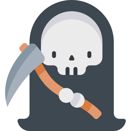 Grim reaper death character avatar icon