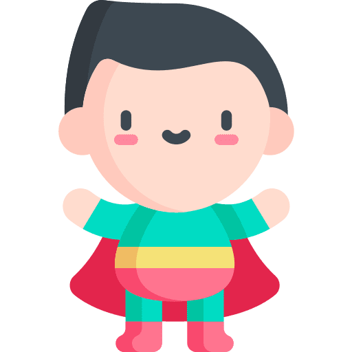 Superhero user cape man icon