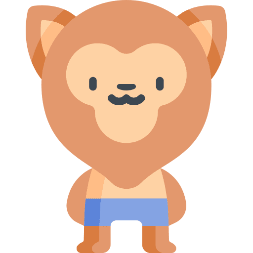 Werewolf terror animals fear icon