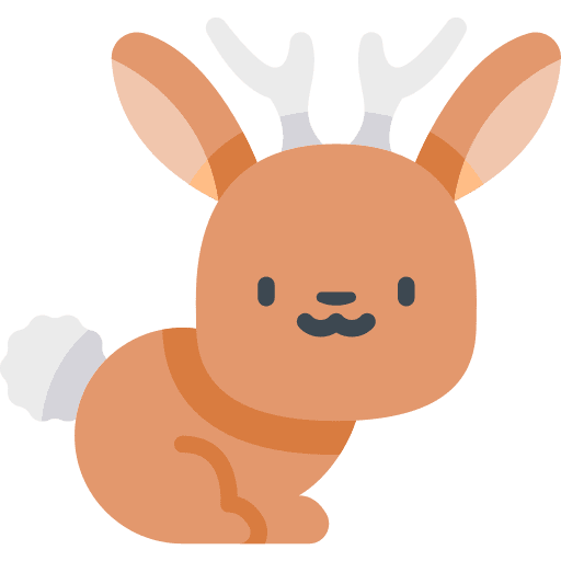 Jackalope fantasy legend mythology icon