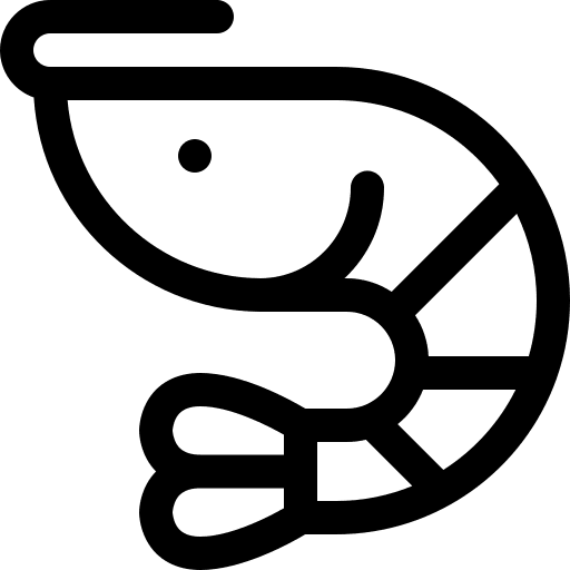 Shrimp food animal seafood icon