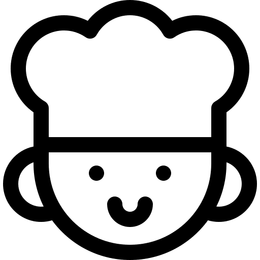 Chef cook avatar kitchen icon