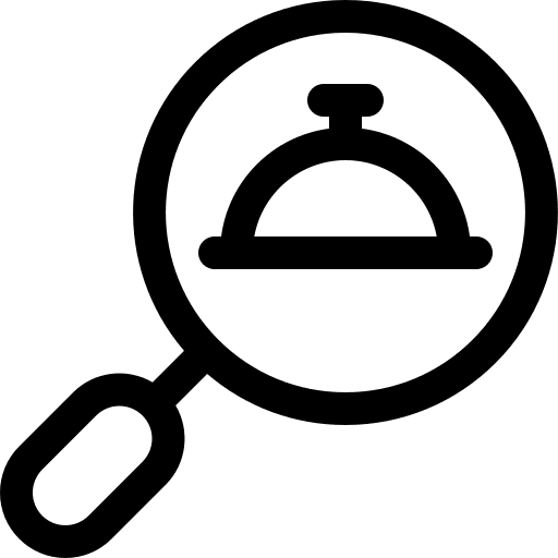 Searching searching tools and utensils food and restaurant icon