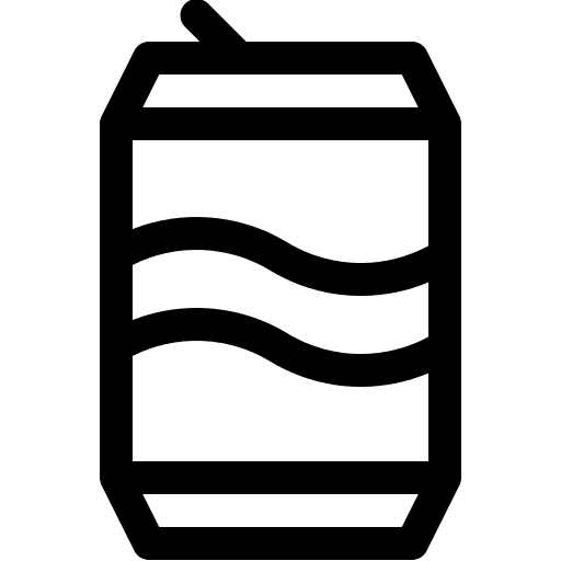 Soft drink soda pop can drink icon