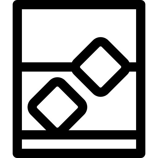 Whiskey food and restaurant glass ice icon