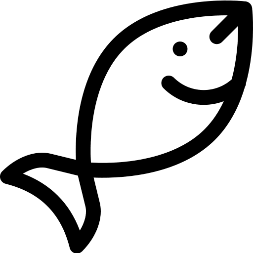 Fish fish food and restaurant animal icon
