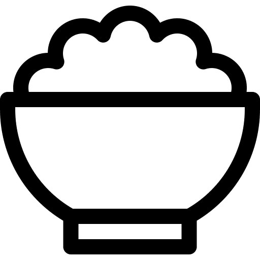 Rice rice food and restaurant japanese food icon