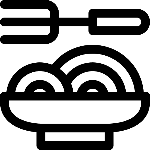 Spaguetti spaguetti pasta fork icon