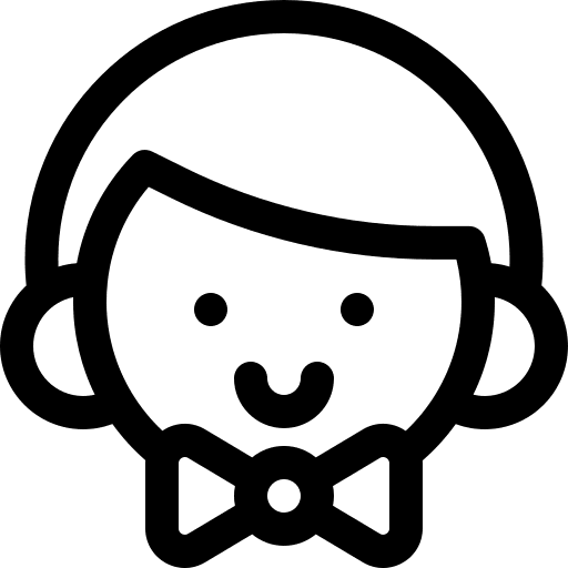 Waiter waiter man user icon