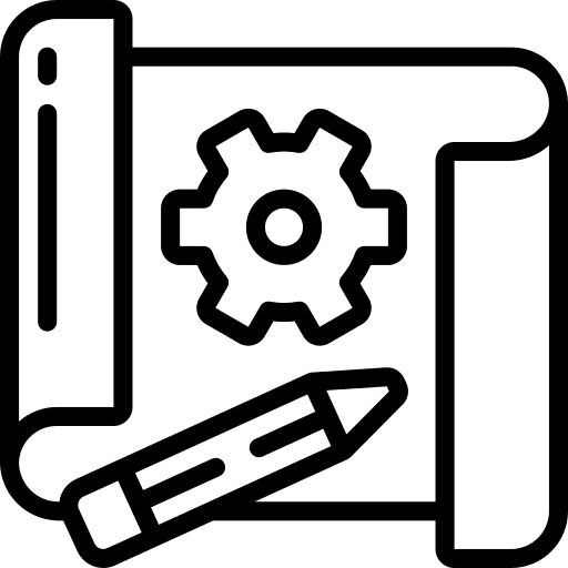 Blueprint blueprint industry pencil icon