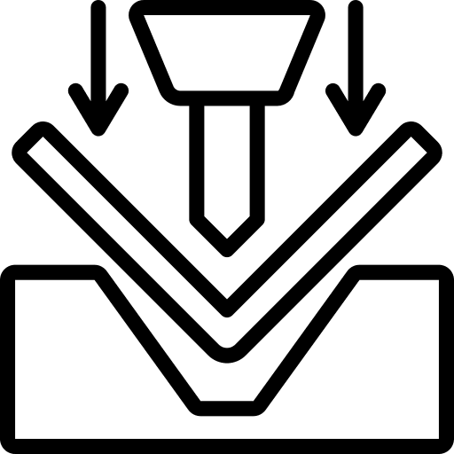 Metal industry metal sheets cnc machine icon