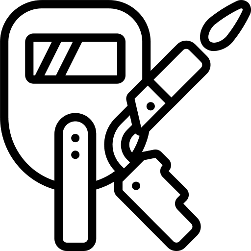 Welding tools and utensils construction industry icon