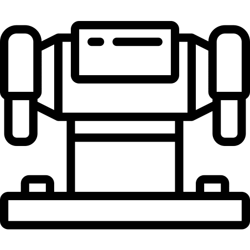 Buffing electronics factory machine icon