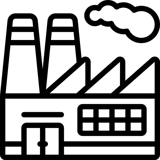 Factory powerplant industry factory icon