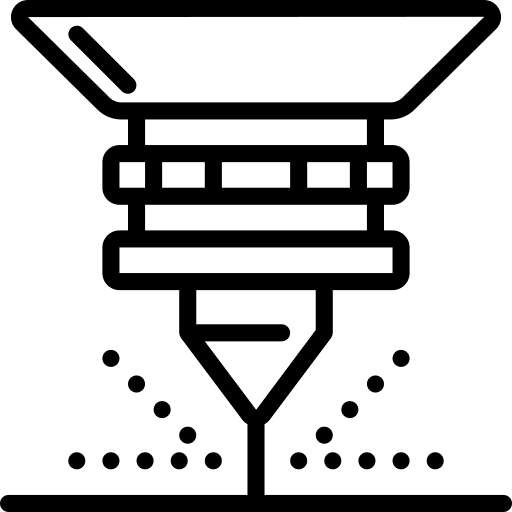 Laser robotics electronics laser icon