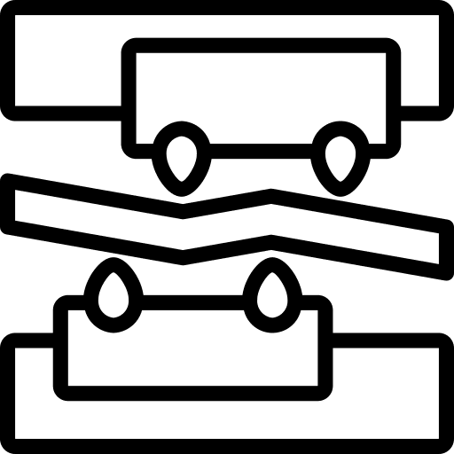 Metal industrial industry bending icon