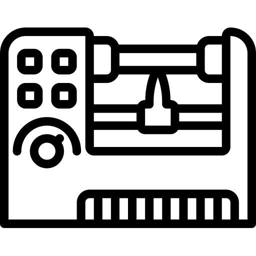 Milling machine production milling machine equipment icon