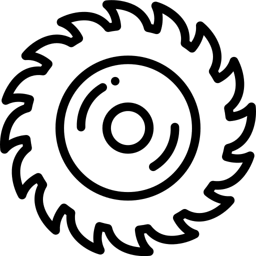 Saw construction and tools industry carpentry icon