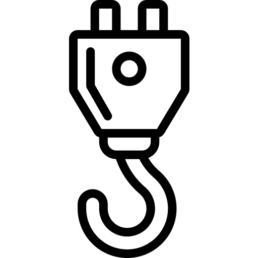 Winch construction and tools winch construction site icon