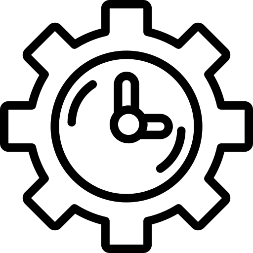 Manufacturing production gear industry icon